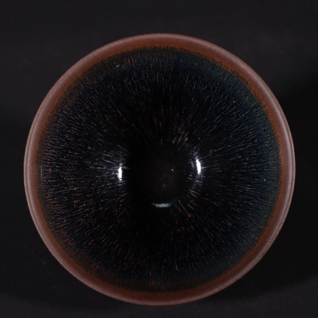A Exquisite Black Gold Glazed Cup - 8