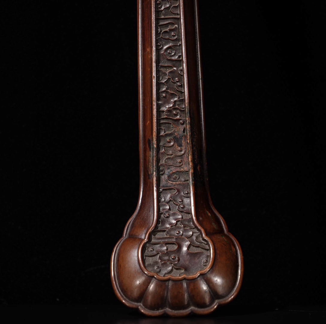 A Exquisite Red Copper Ruyi Ornament - 4