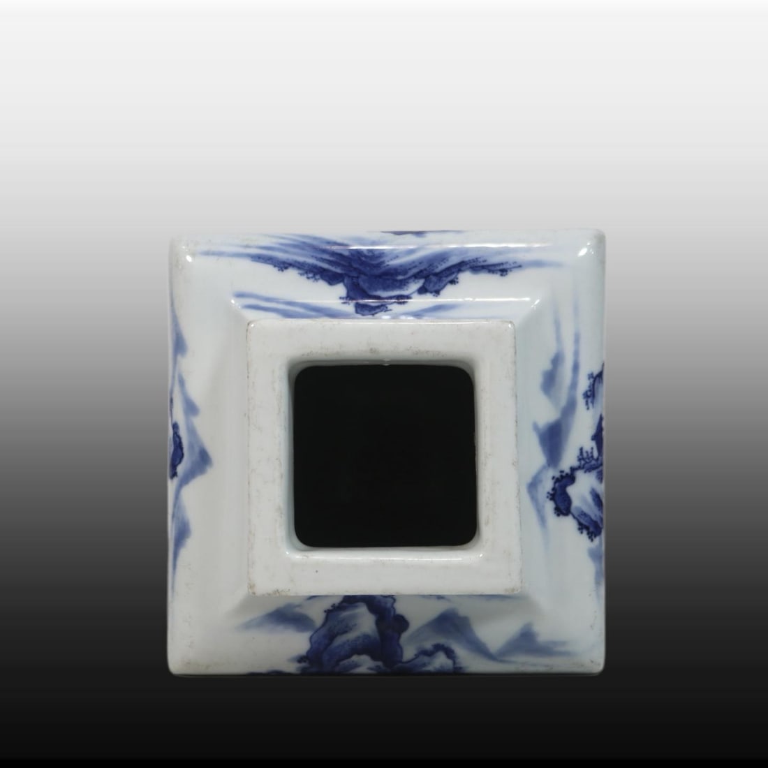 A Exquisite Blue and White Landscape Pattern Vase - 8