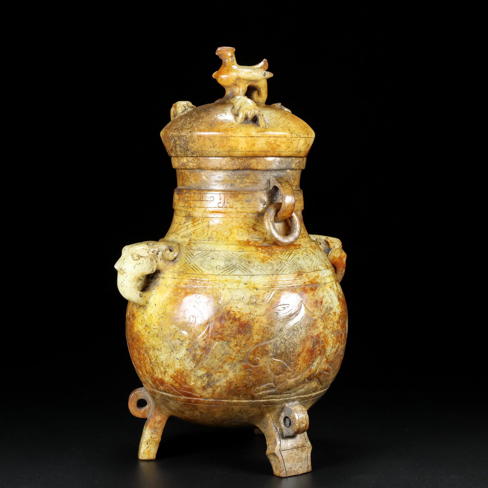 A Exquisite Hotan Jade Phoenix Ewer - 4
