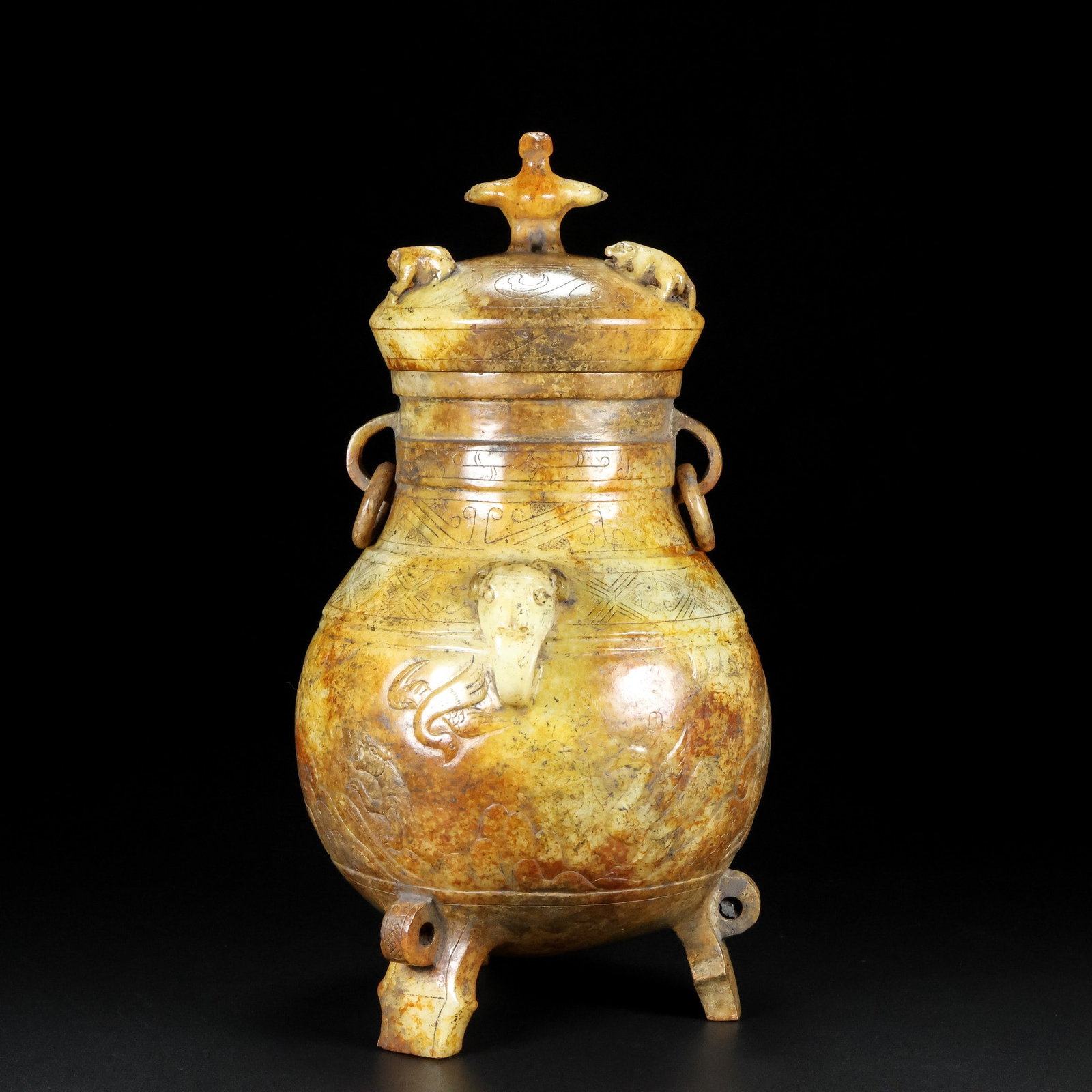 A Exquisite Hotan Jade Phoenix Ewer - 5