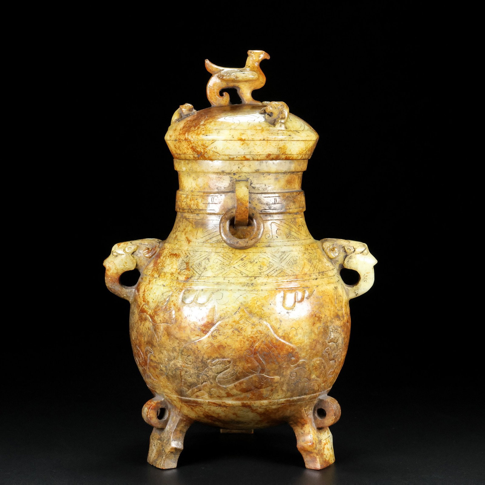 A Exquisite Hotan Jade Phoenix Ewer - 6