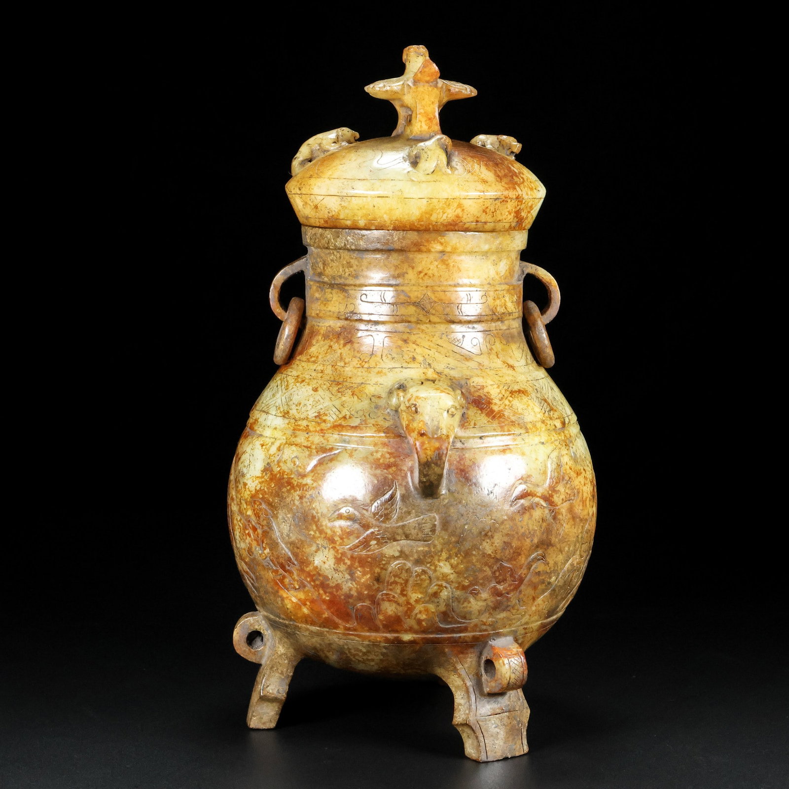 A Exquisite Hotan Jade Phoenix Ewer - 7
