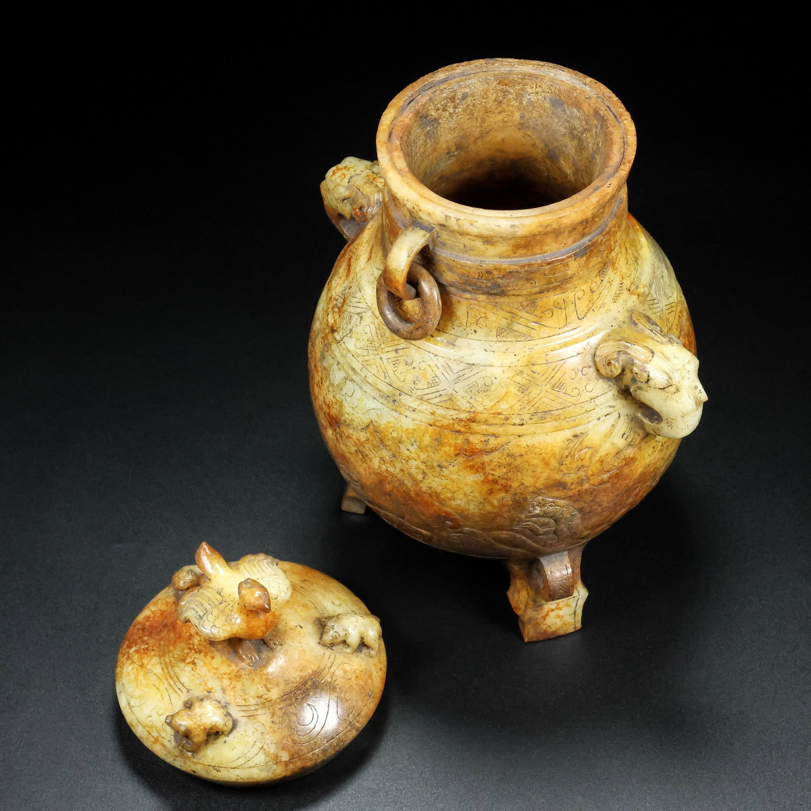 A Exquisite Hotan Jade Phoenix Ewer - 8