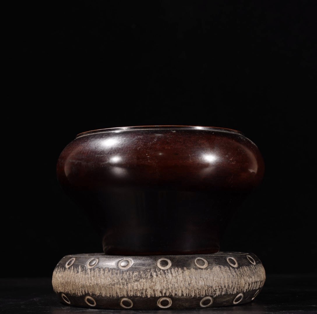 A Exquisite Red Copper Incense Burner - 3
