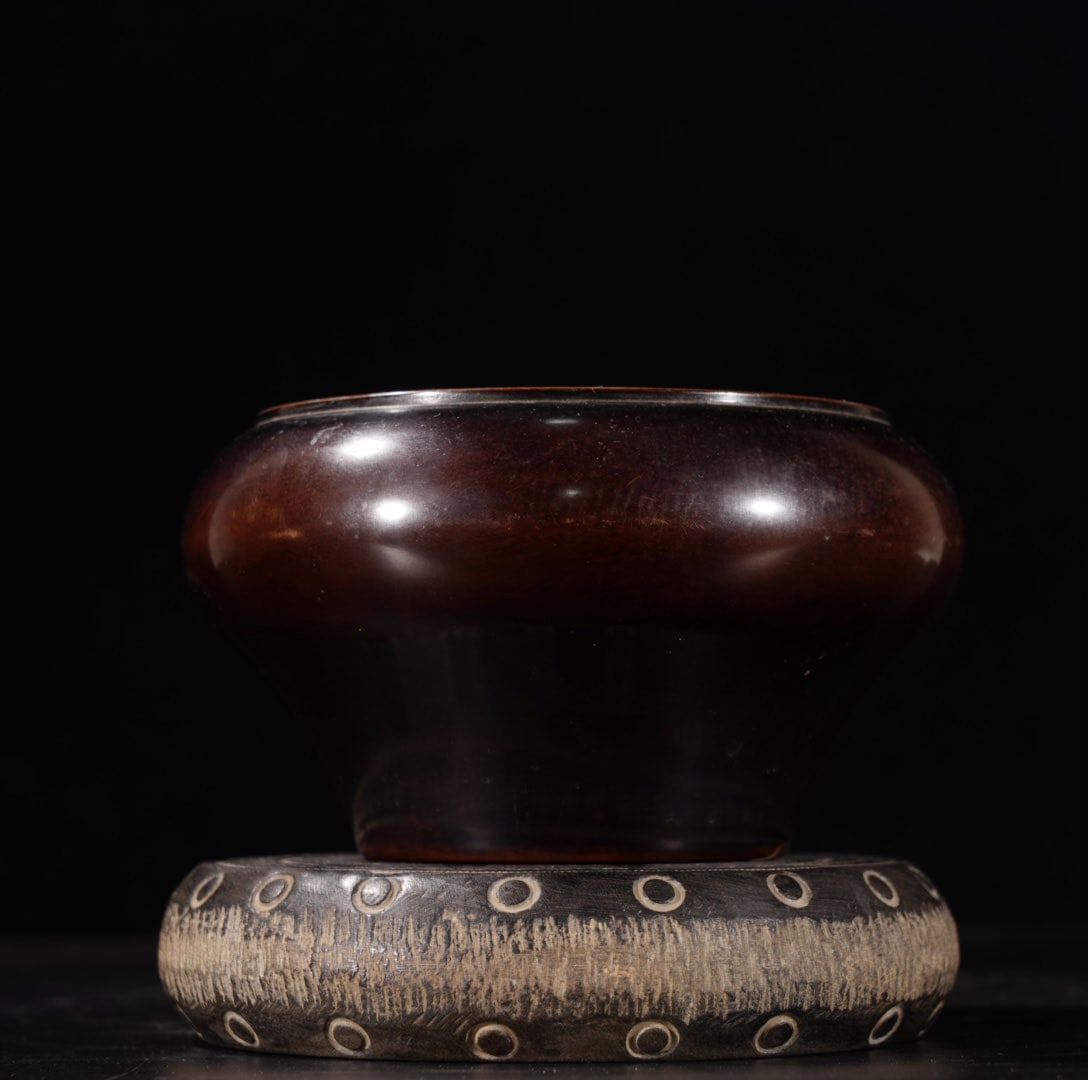 A Exquisite Red Copper Incense Burner - 6