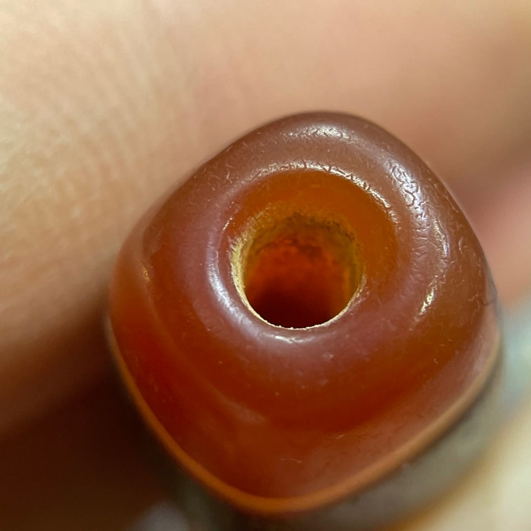 A Exquisite Three Color Dzi bead - 3