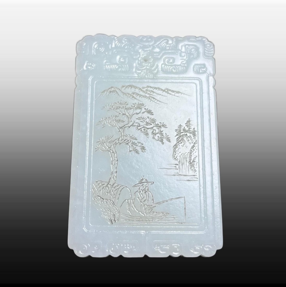 A Exquisite Hotan Jade Figures Pattern Jade pendant