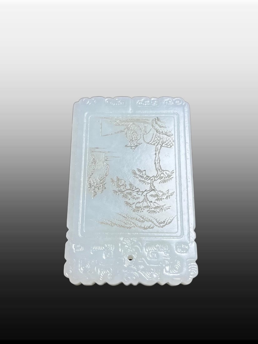 A Exquisite Hotan Jade Figures Pattern Jade pendant - 3
