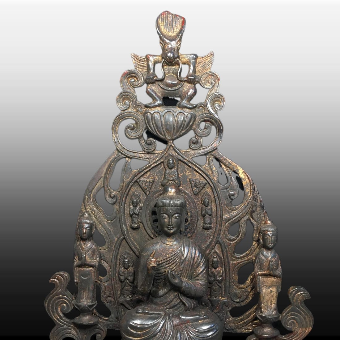 A Exquisite Copper Buddha Statue Ornament - 2
