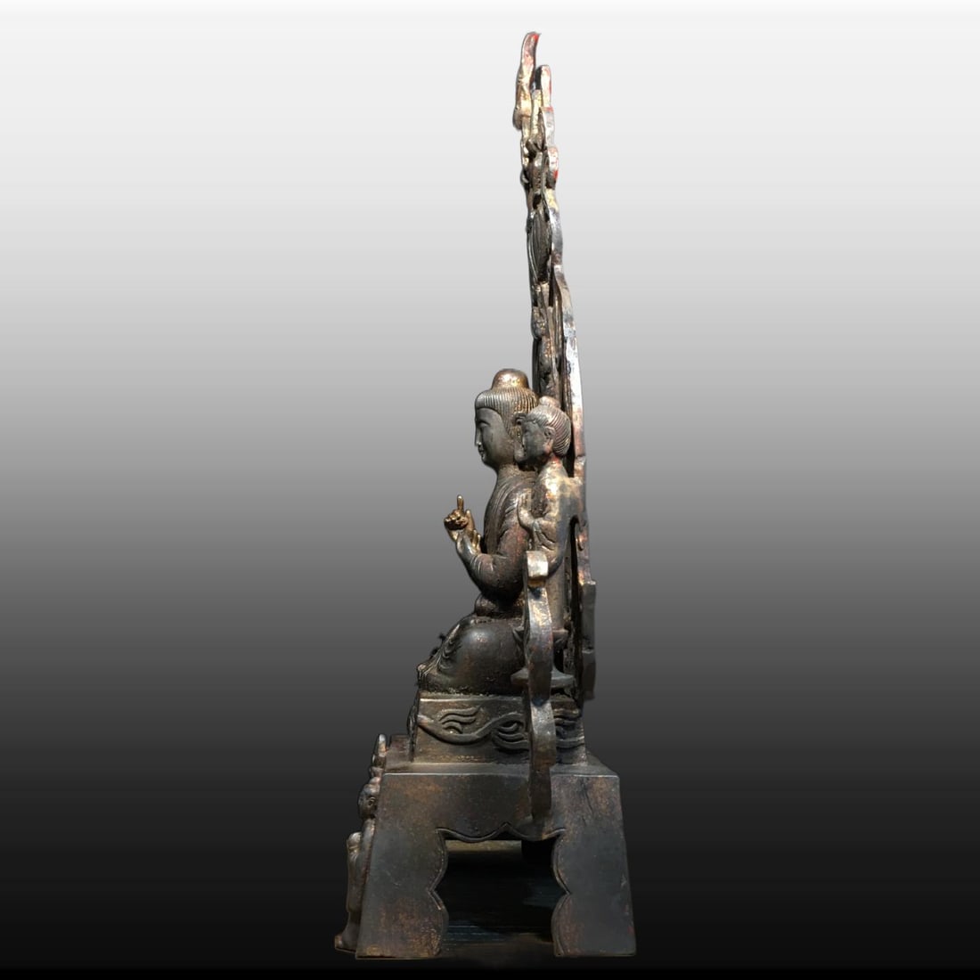 A Exquisite Copper Buddha Statue Ornament - 5