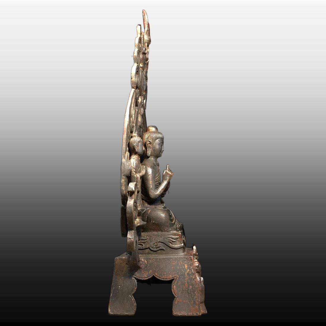A Exquisite Copper Buddha Statue Ornament - 7