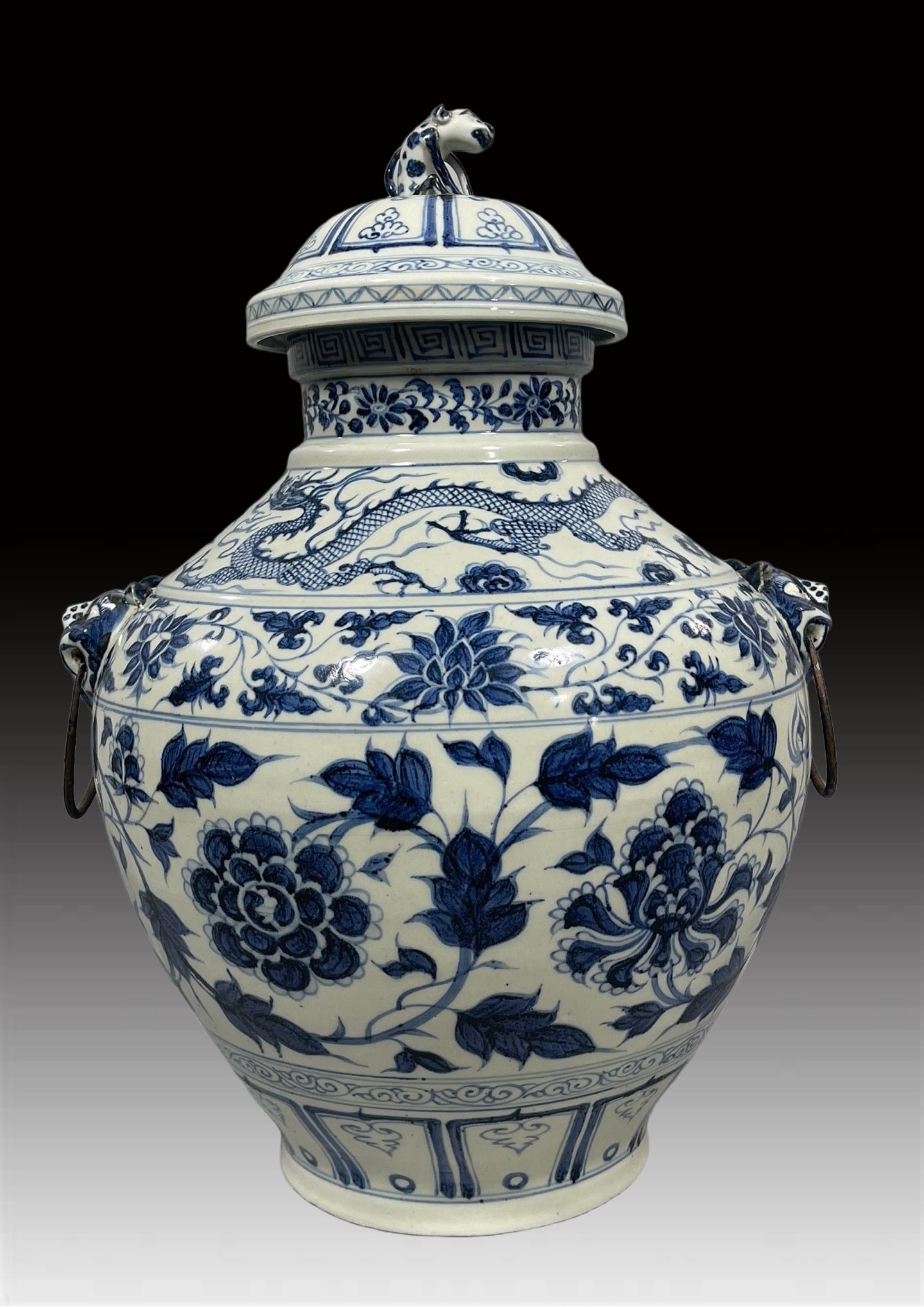 A Exquisite Blue and White Dragon Pattern Vase (1 of 9)