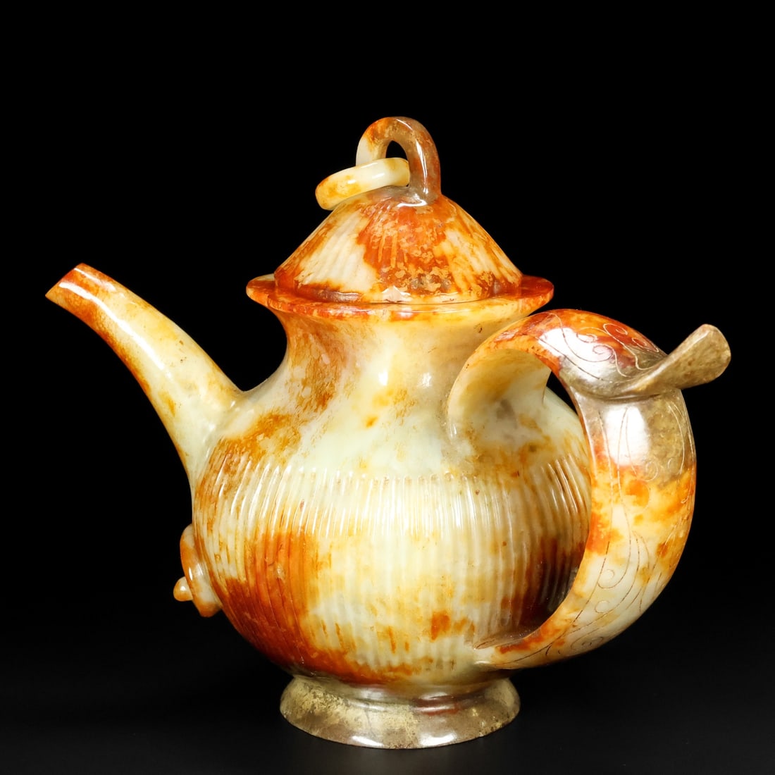 A Exquisite Hotan Jade Teapot - 3