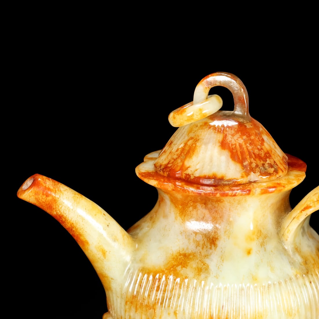A Exquisite Hotan Jade Teapot - 4