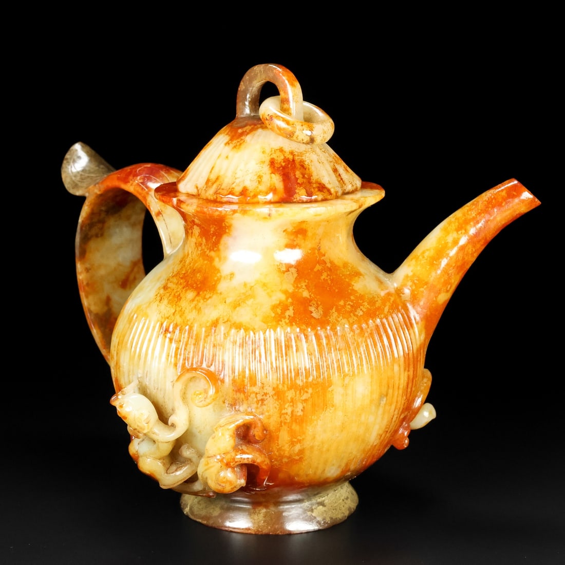 A Exquisite Hotan Jade Teapot - 5