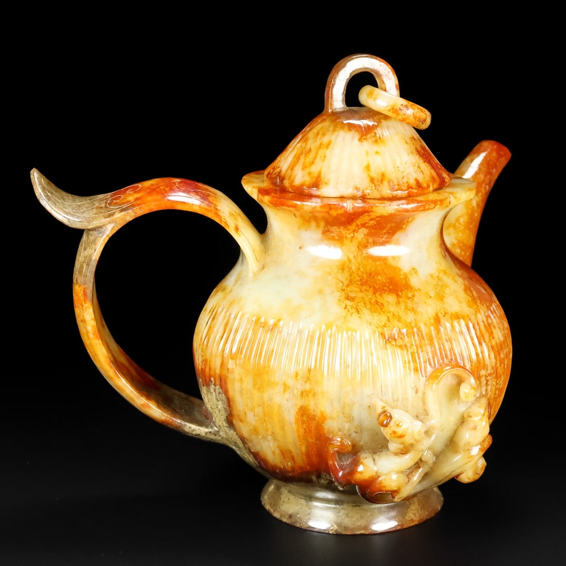 A Exquisite Hotan Jade Teapot - 7