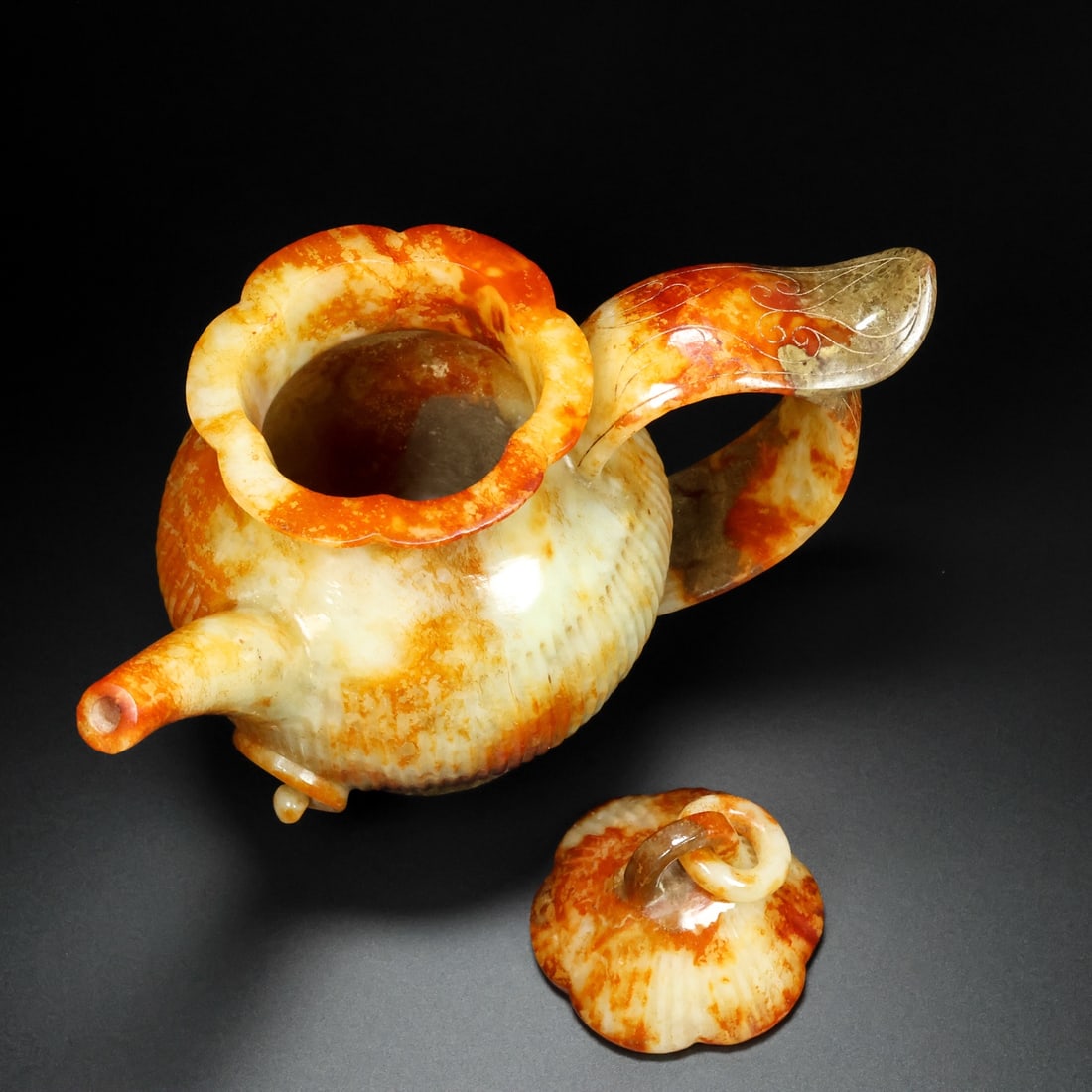 A Exquisite Hotan Jade Teapot - 9