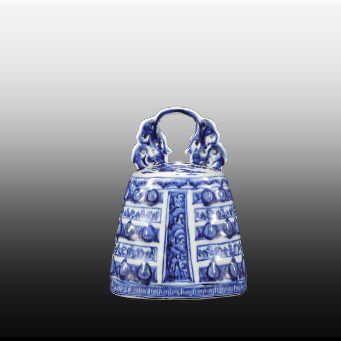 A Exquisite Blue and White Phoenix Pattern Chime - 7