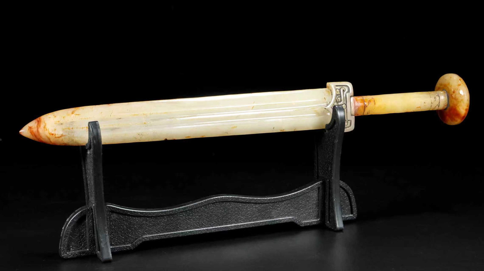A Exquisite Hotan Jade Sword - 4