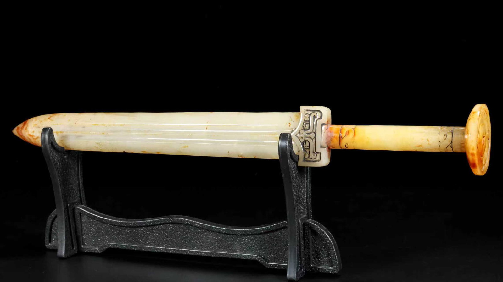 A Exquisite Hotan Jade Sword - 5