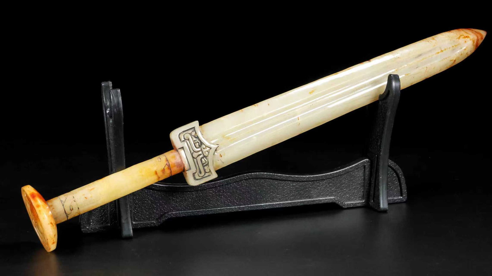 A Exquisite Hotan Jade Sword - 8