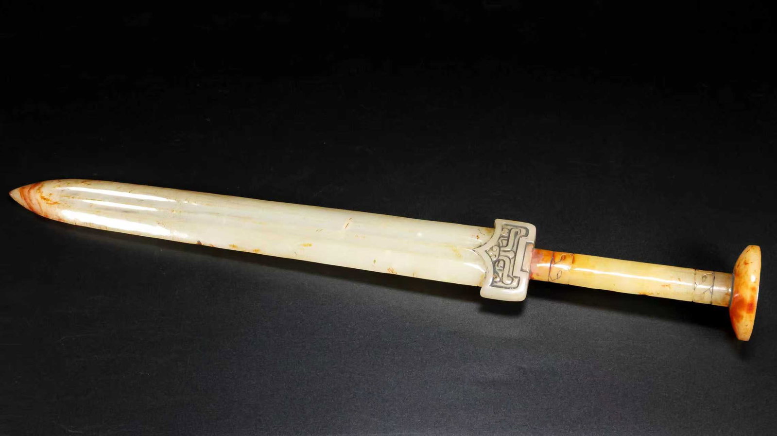 A Exquisite Hotan Jade Sword - 9