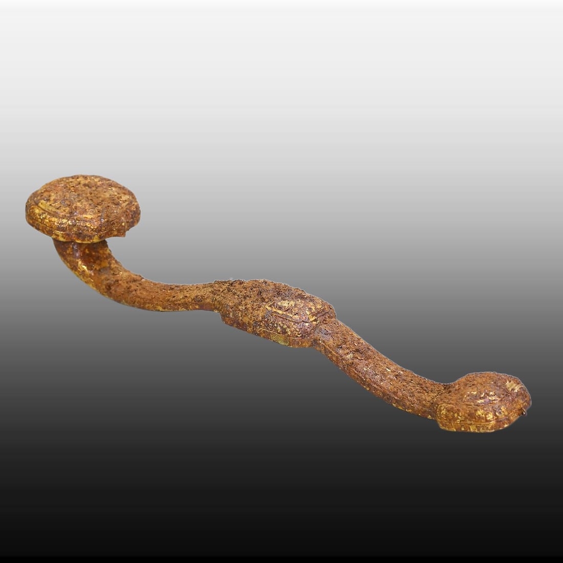 A Exquisite Gilt copper Ruyi - 9
