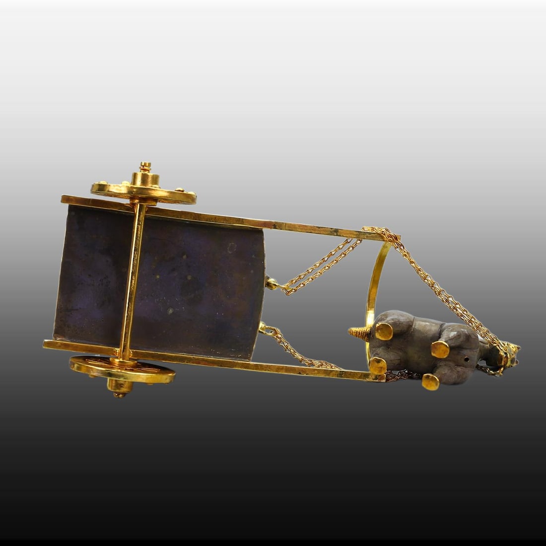 A Exquisite Gilt Bronze Carriage - 5