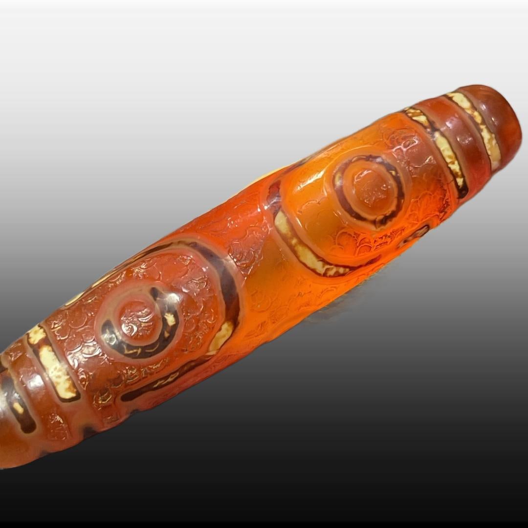 A Exquisite Ruby Six Eyes Dzi bead - 6