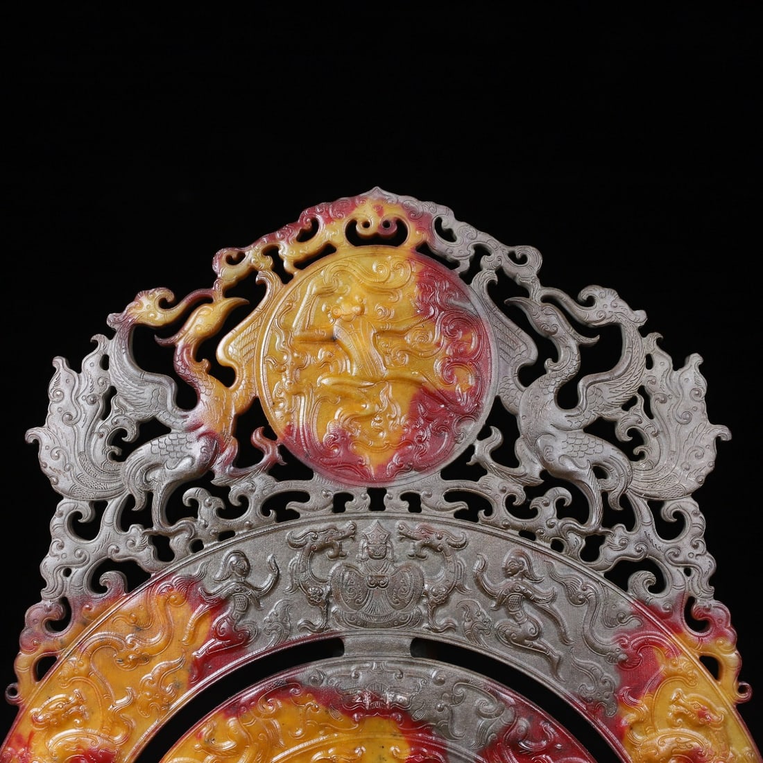 A Exquisite Hotan Jade Phoenix Pattern Jade Pendant - 2