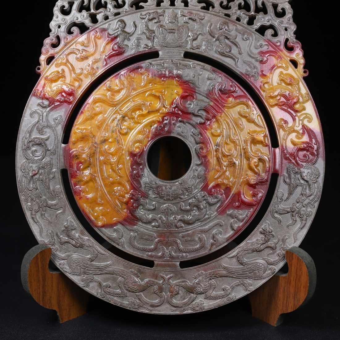 A Exquisite Hotan Jade Phoenix Pattern Jade Pendant - 3