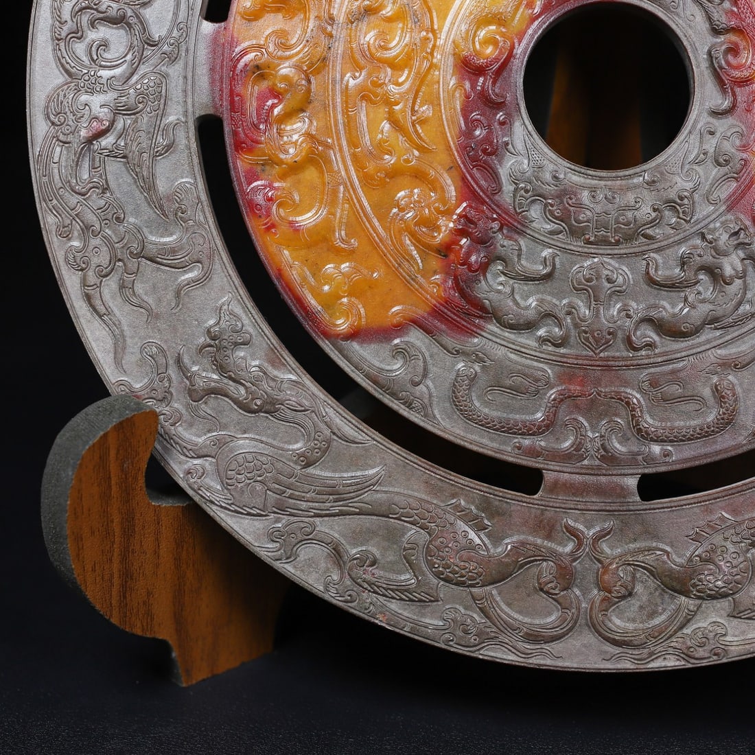 A Exquisite Hotan Jade Phoenix Pattern Jade Pendant - 5