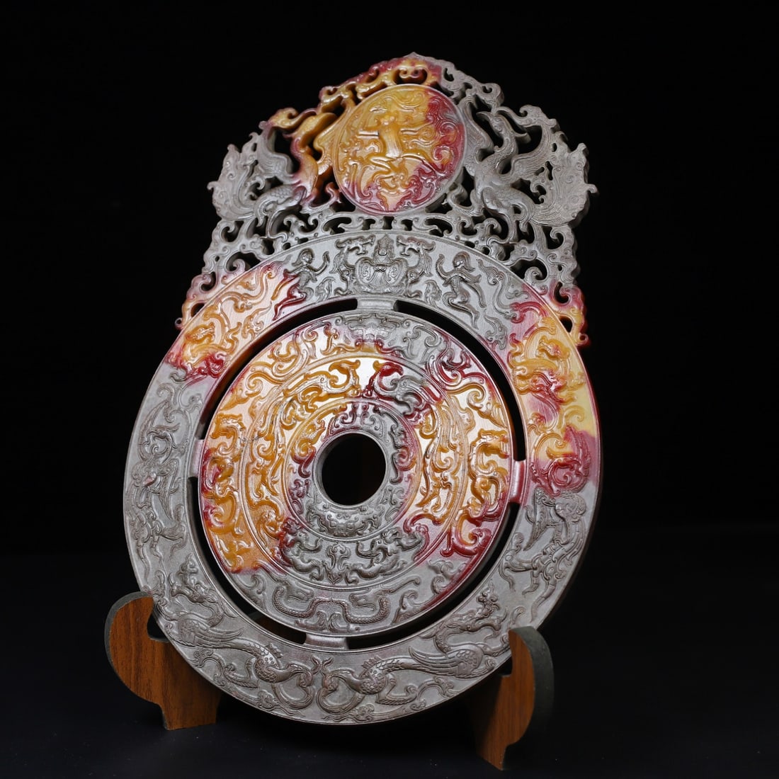 A Exquisite Hotan Jade Phoenix Pattern Jade Pendant - 6