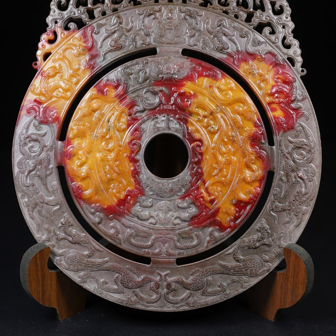 A Exquisite Hotan Jade Phoenix Pattern Jade Pendant - 9