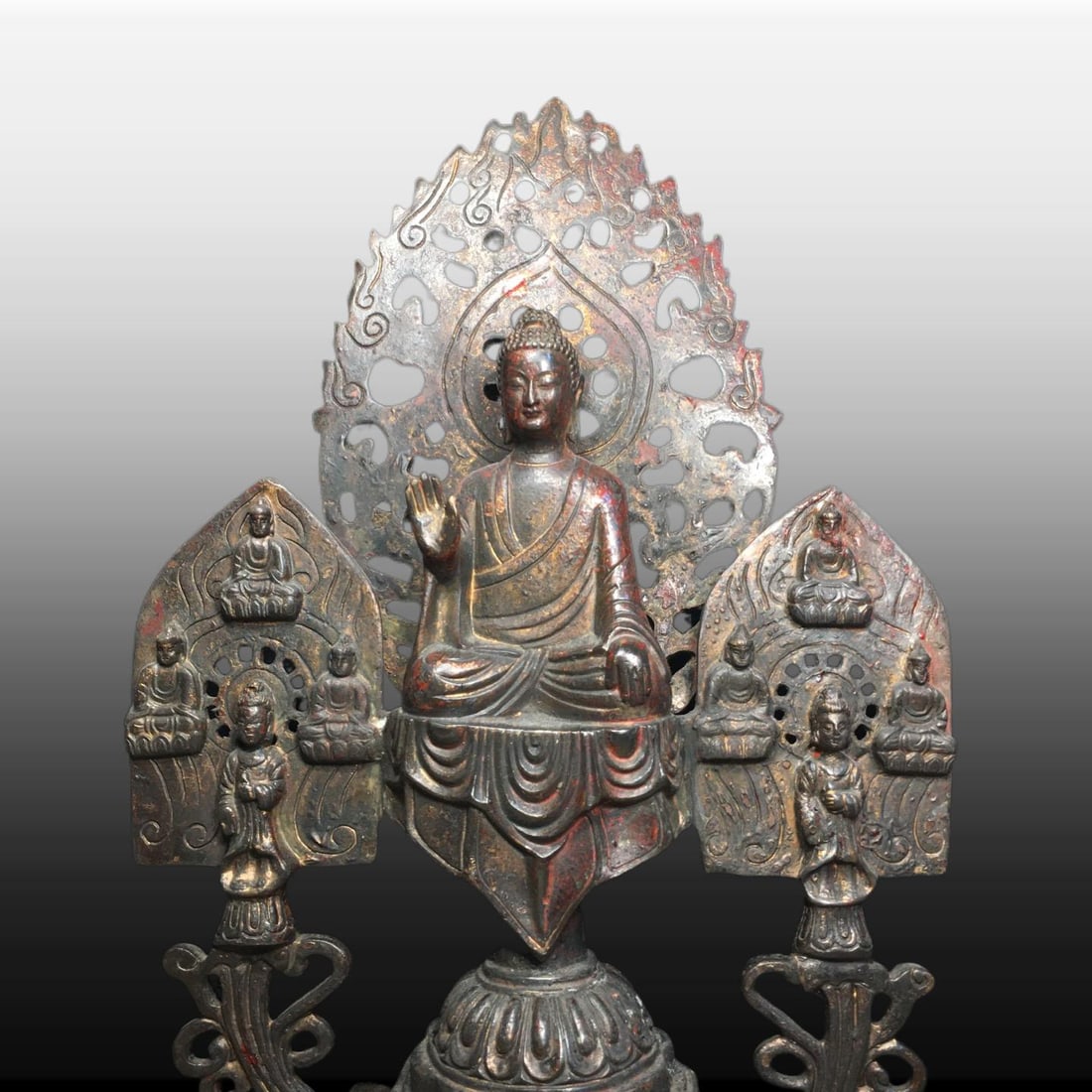 A Exquisite Copper Buddha Statue Ornament - 2