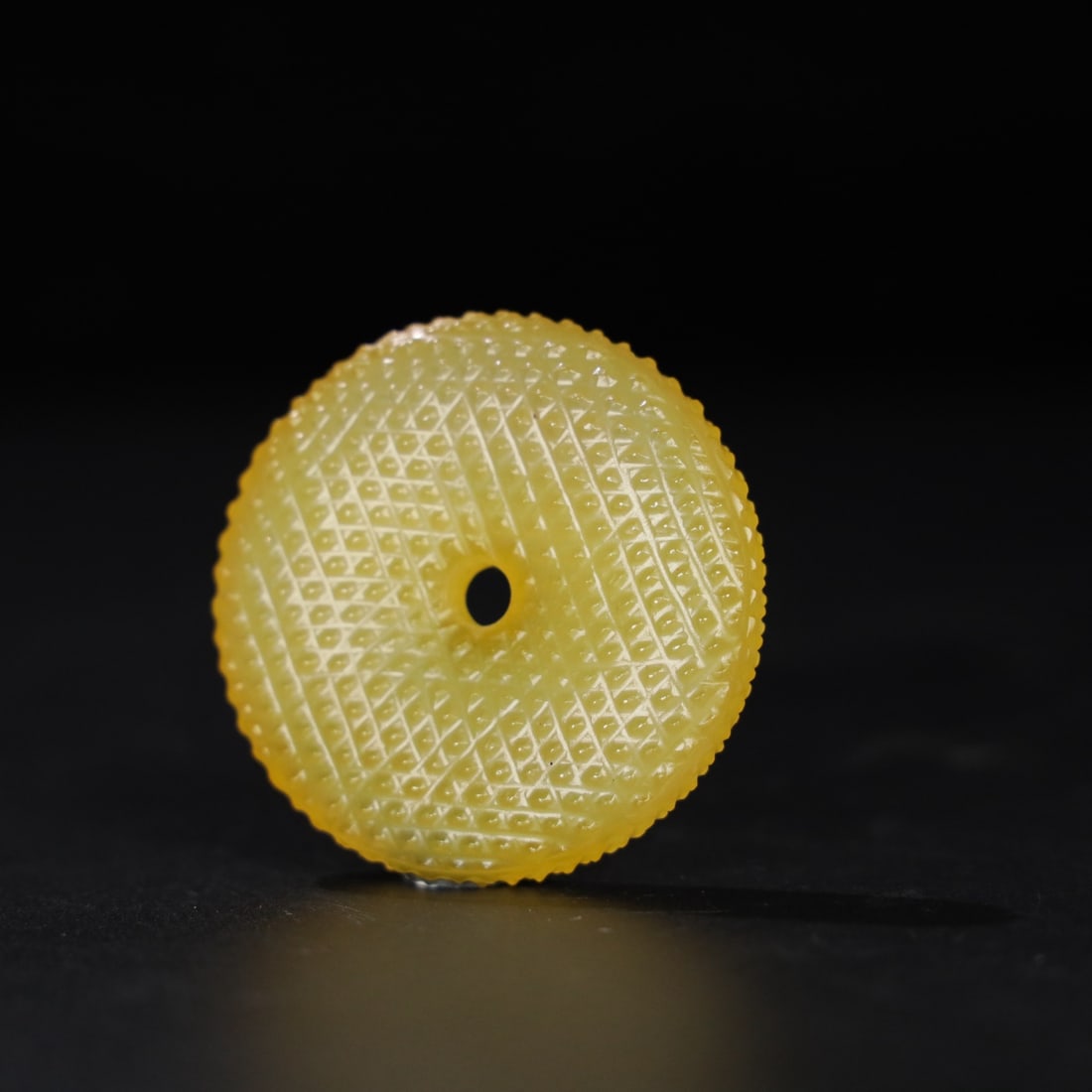 A Exquisite Agate Yellow Jade Bi - 2