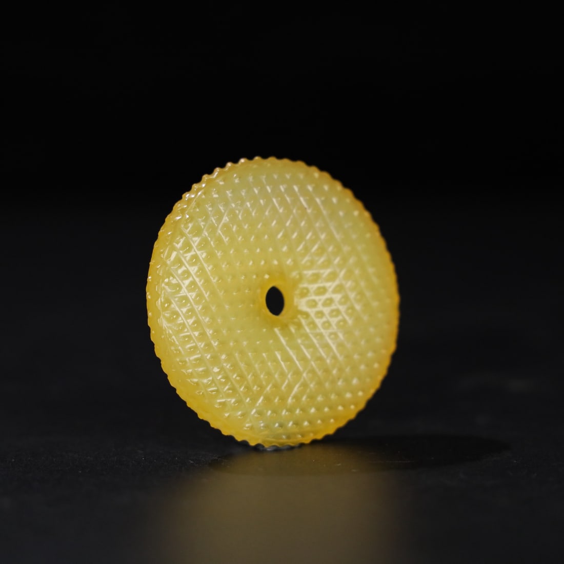 A Exquisite Agate Yellow Jade Bi - 3