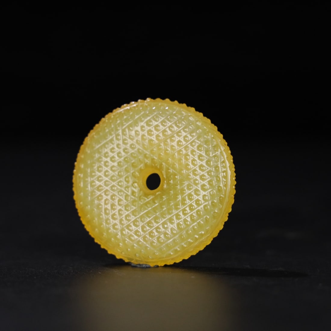 A Exquisite Agate Yellow Jade Bi - 5