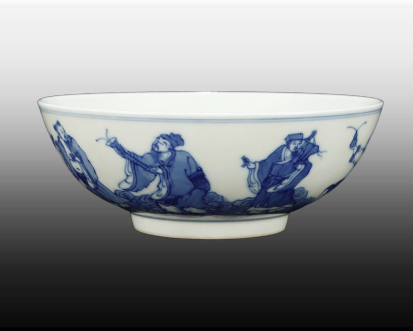 A Exquisite Blue and White Figures Pattern Bowl - 6