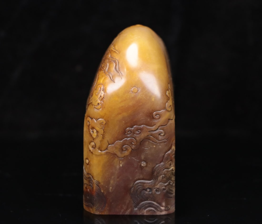 A Exquisite Shoushan Stone Dragon Pattern Seal - 3
