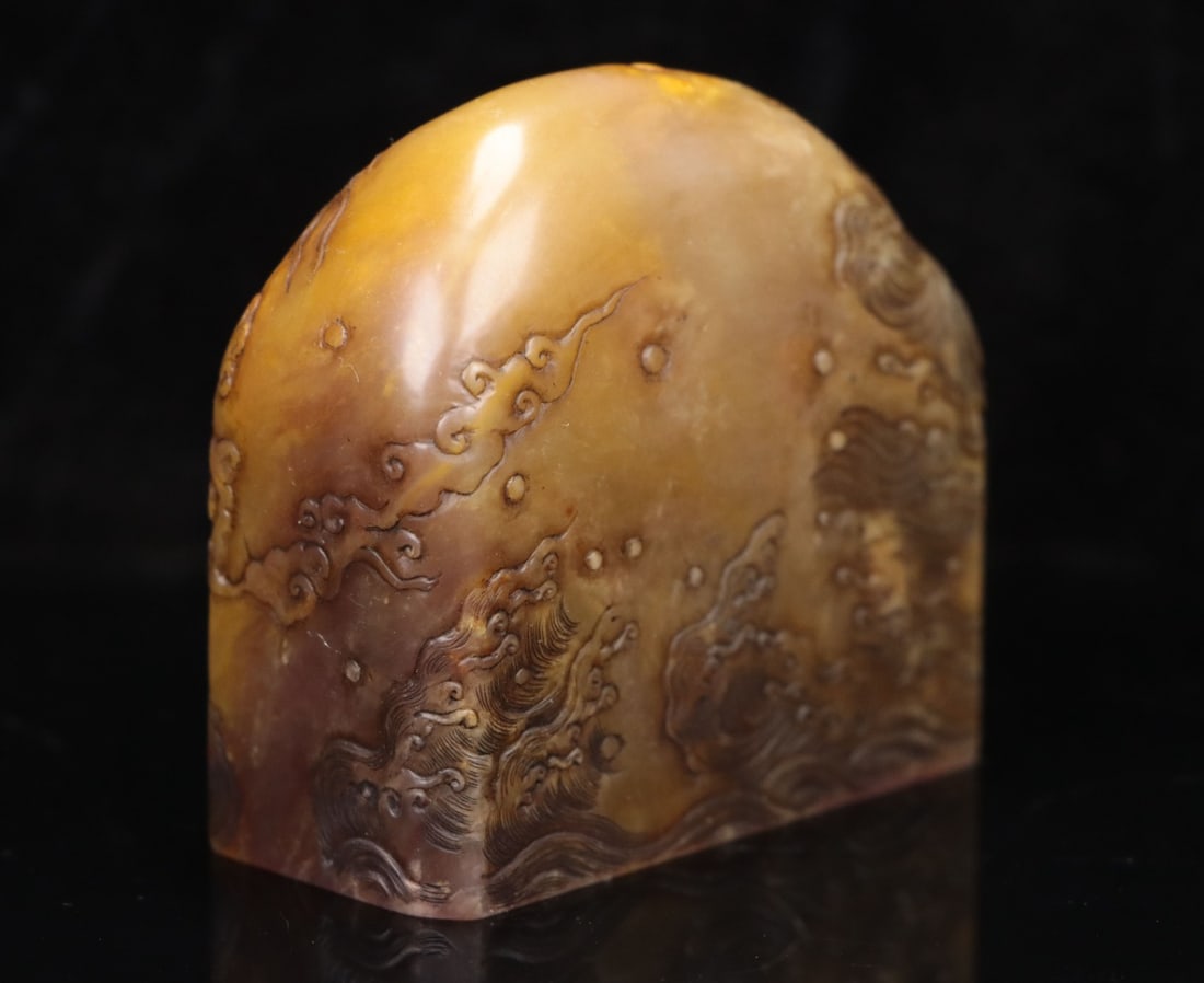 A Exquisite Shoushan Stone Dragon Pattern Seal - 4