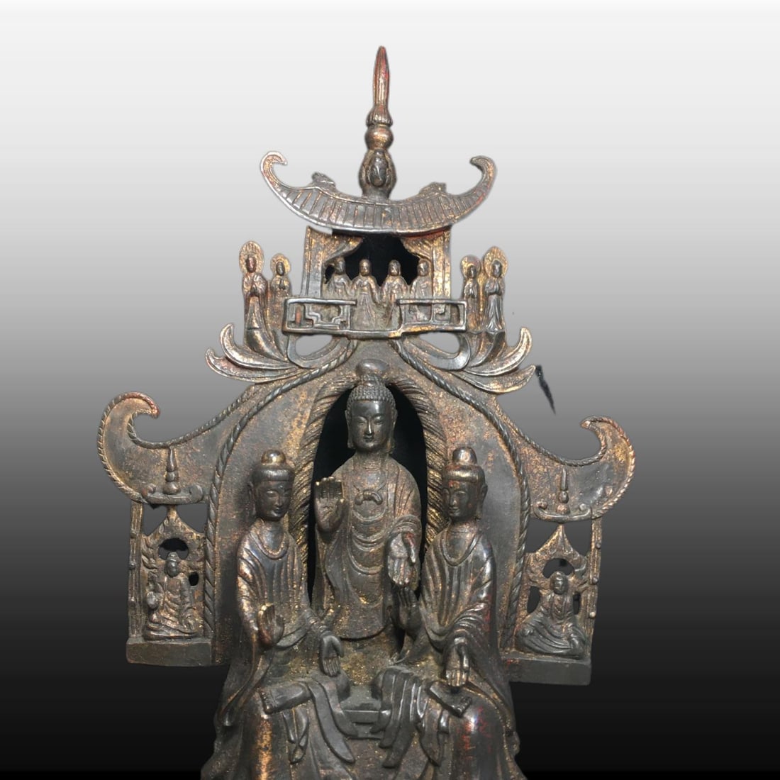 A Exquisite Copper Buddha Statue Ornament - 2