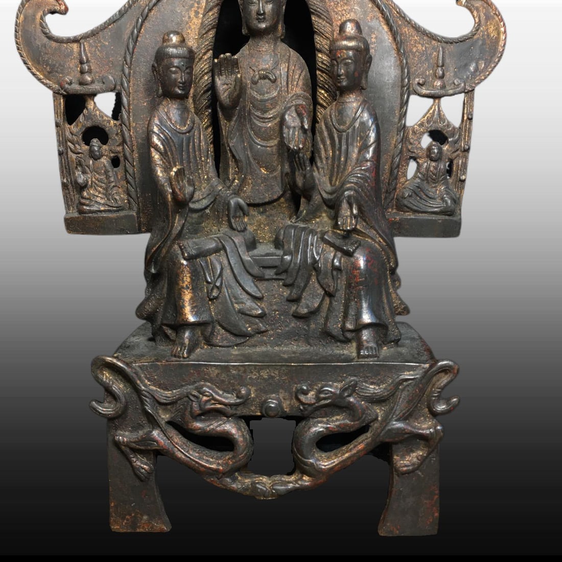 A Exquisite Copper Buddha Statue Ornament - 3