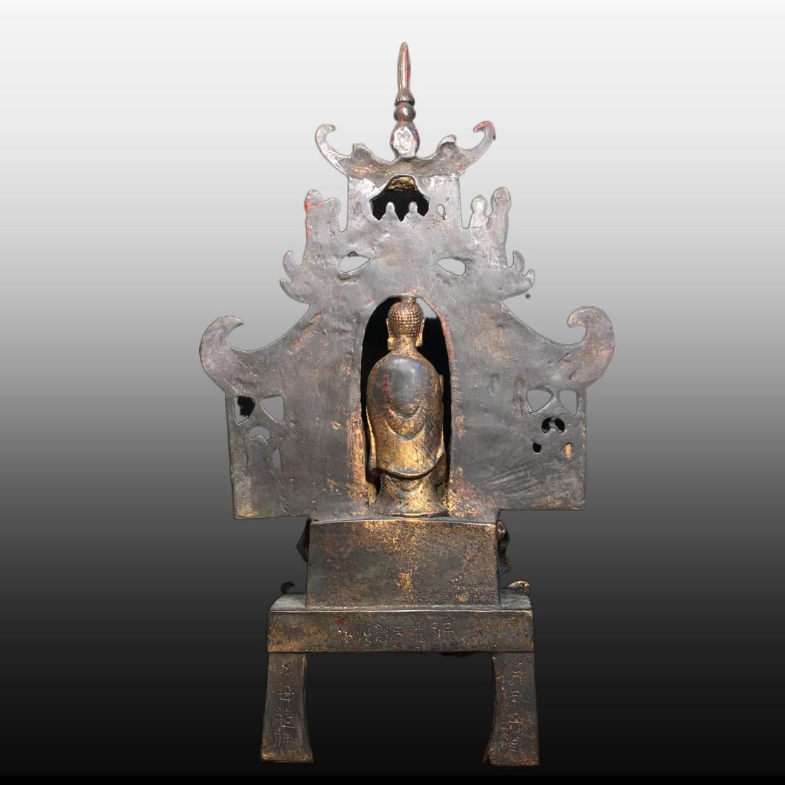 A Exquisite Copper Buddha Statue Ornament - 5