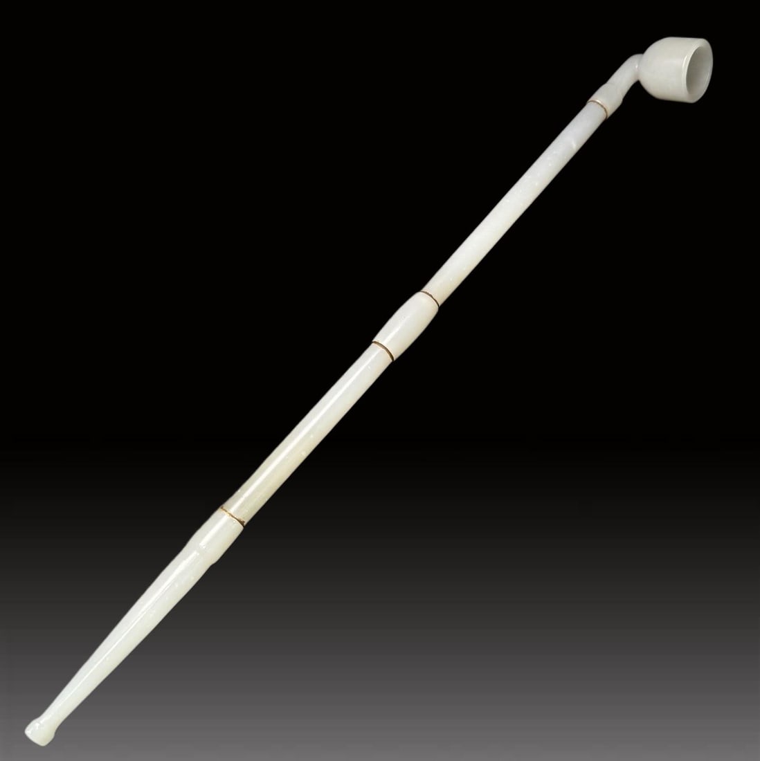 A Exquisite Hotan Jade Pipe - 3