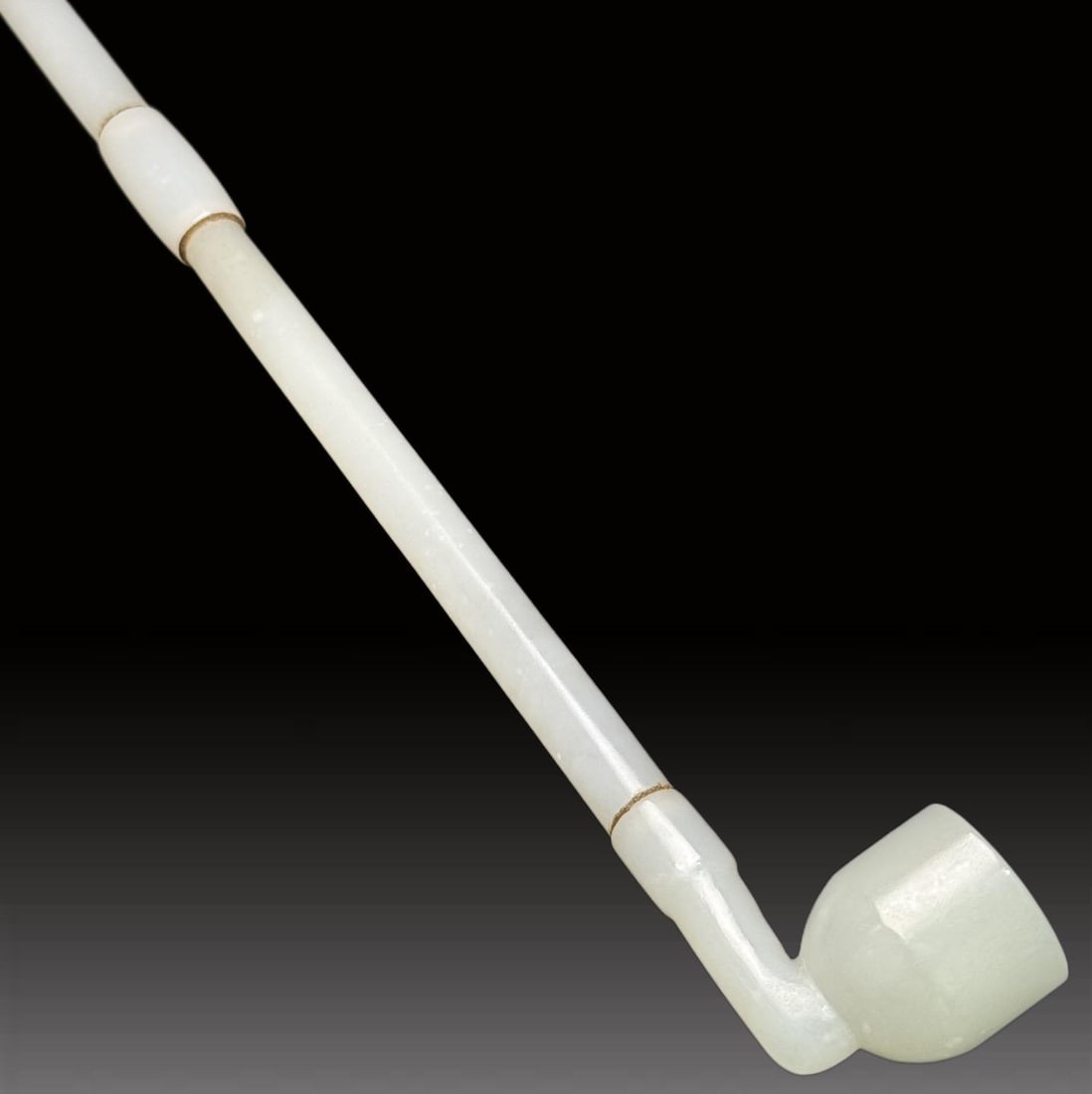 A Exquisite Hotan Jade Pipe - 6