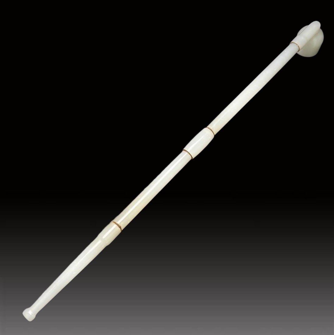 A Exquisite Hotan Jade Pipe - 8