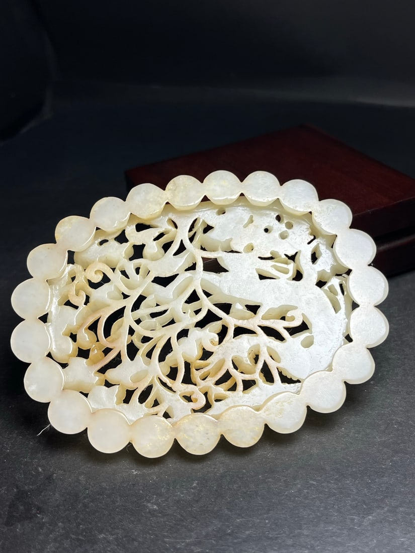 A Exquisite Hotan Jade Dragon Pattern Ornament - 7