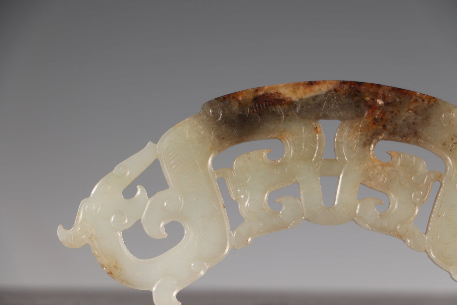 A Exquisite Hotan Jade Dragon Pattern Jade Pendant - 2